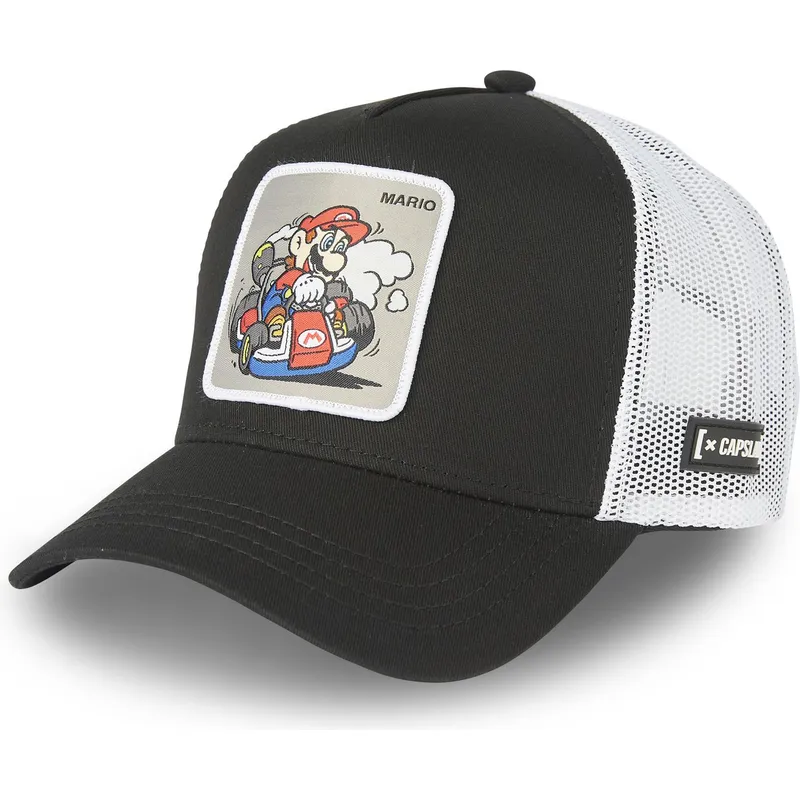 siltovka-zaoblena-cierna-snapback-kart-dri2-bros-mario-super-mario-bros-capslab