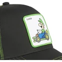 siltovka-zaoblena-cierna-snapback-kart-lui1-bros-luigi-super-mario-bros-capslab