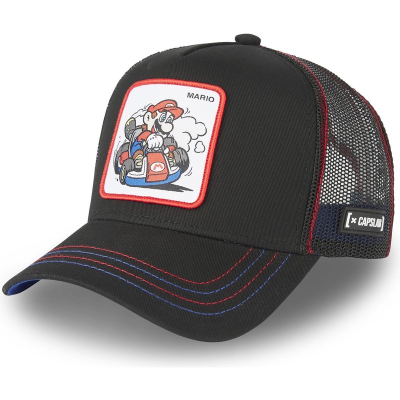 capslab-mario-kart-dri1-super-mario-bros-black-trucker-hat