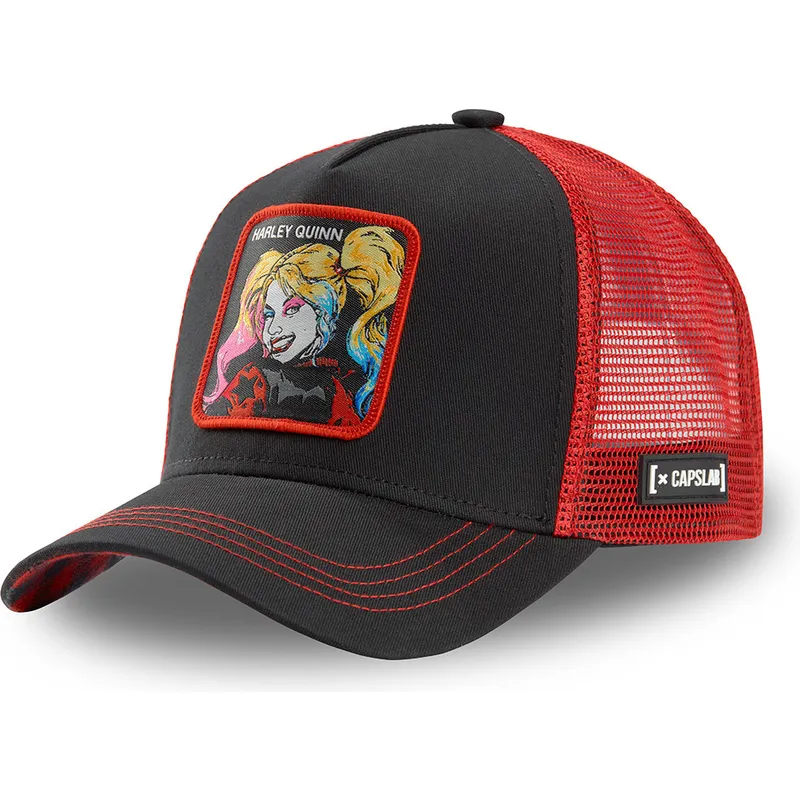 schwarze-und-rote-trucker-kappe-harley-quinn-har1-dc-comics-von-capslab