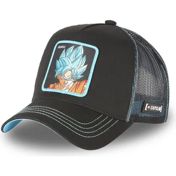 Šiltovky zaoblená kamionista čierna snapback Son Goku Super Saiyan Blue CAS GOK1 Dragon Ball Son Goku Dragon Ball Capslab