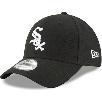 Schwarze verstellbare gebogene Kappe 9FORTY The League der Chicago White Sox MLB von New Era