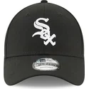 schwarze-verstellbare-gebogene-kappe-9forty-the-league-der-chicago-white-sox-mlb-von-new-era