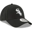 schwarze-verstellbare-gebogene-kappe-9forty-the-league-der-chicago-white-sox-mlb-von-new-era
