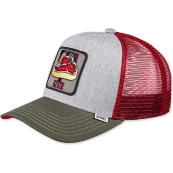 Šiltovky zaoblená kamionista sivá snapback Djinns