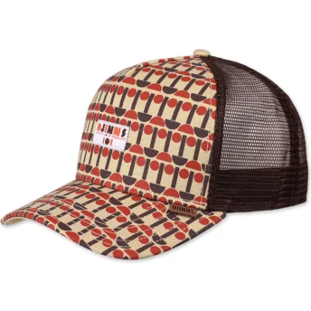 Cap zaoblená brown snapback Djinns