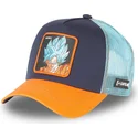 siltovka-zaoblena-tmavomodra-snapback-super-saiyan-blue-cas-gok2-son-goku-dragon-ball-capslab