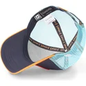 trucker-cap-marineblau-und-orange-son-goku-super-saiyan-blue-cas-gok2-dragon-ball-von-capslab