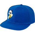 kimoa-flat-brim-panda-by-domingo-zapata-blue-snapback-cap