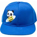 blaue-flatcap-snapback-panda-by-domingo-zapata-von-kimoa