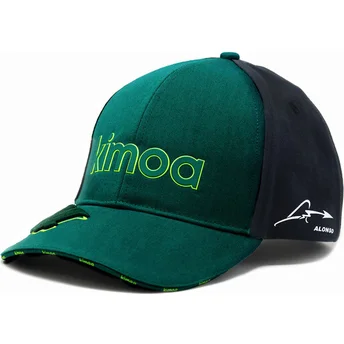 verstellbare-grun-schwarze-kappe-fernando-alonso-von-aston-martin-formel-1-von-kimoa