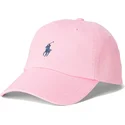 rosa-verstellbare-curved-cap-mit-blauem-logo-cotton-chino-classic-sport-von-polo-ralph-lauren