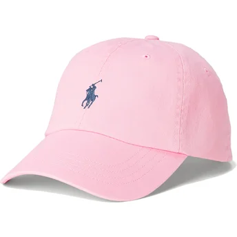Šiltovka zaoblená ružová nastaviteľný Cotton Chino Classic Sport Polo Ralph Lauren