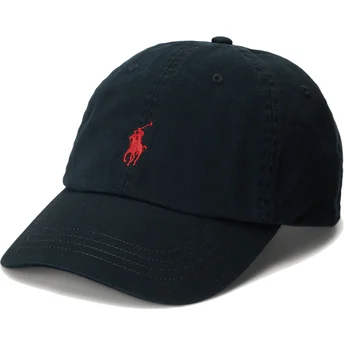 Cap zaoblená black adjustable strap Polo Ralph Lauren