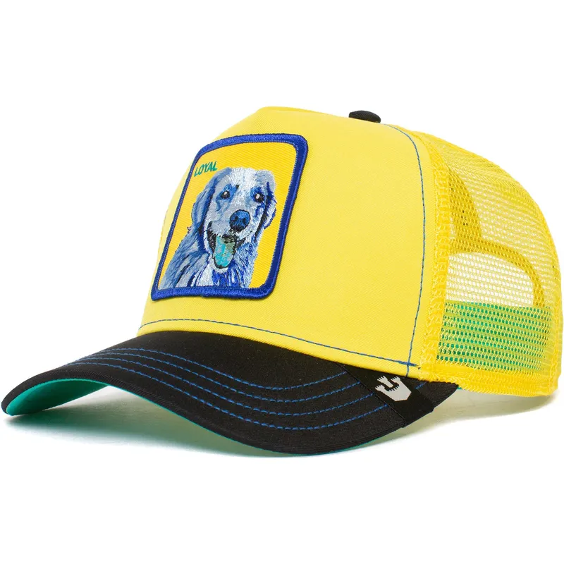 trucker-cap-gelb-und-schwarz-labrador-retriever-hund-loyal-doggy-trip-the-farm-von-goorin-bros