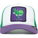 goorin-bros-ass-donkey-trip-the-farm-white-purple-and-green-trucker-hat