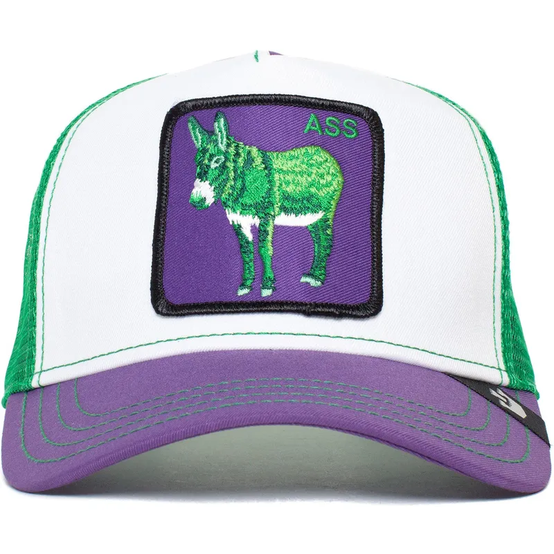 siltovka-zaoblena-viacfarebna-snapback-ass-donkey-trip-the-farm-goorin-bros