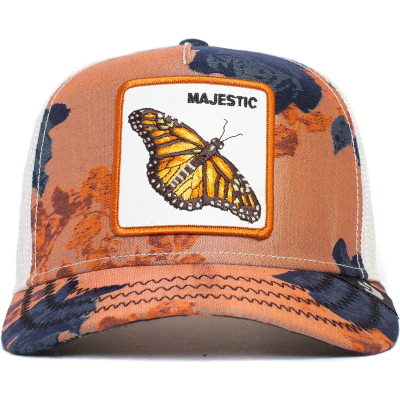 siltovky-zaoblena-kamionista-oranzova-snapback-mariposa-majestic-monarchy-of-roses-the-farm-the-farm-de-goorin-bros