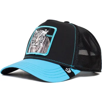Gorra trucker negra y azul tigre Tiger Blue Streak The...