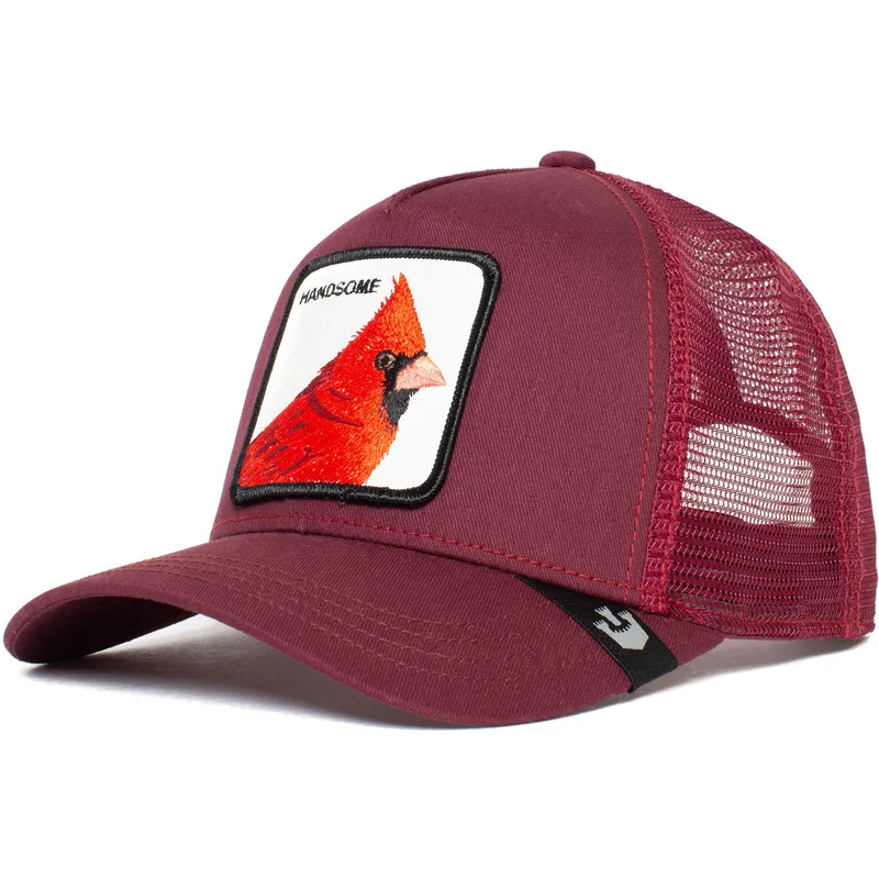 siltovka-zaoblena-cervena-snapback-handsome-truckin-the-farm-goorin-bros