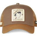 siltovka-zaoblena-hneda-snapback-wanted-dead-or-alive-wan2-monkey-d-luffy-one-piece-capslab