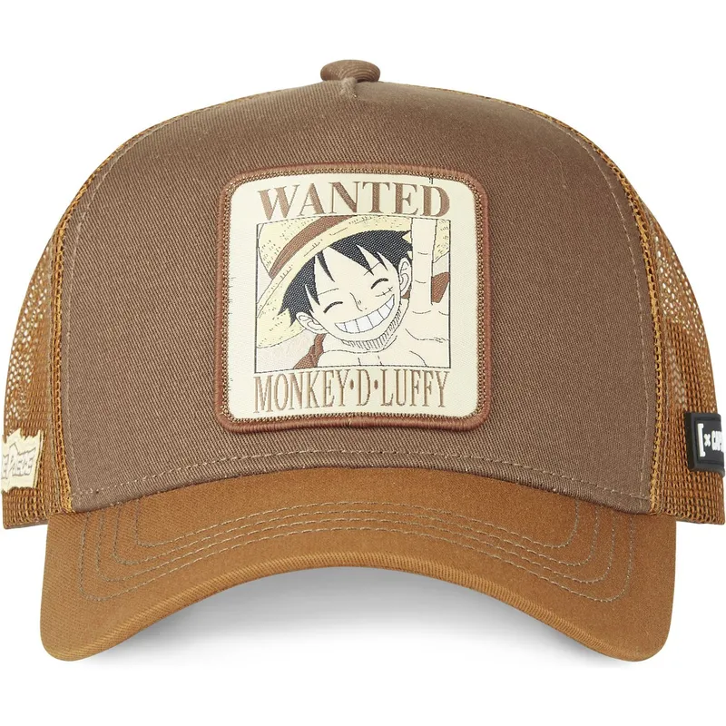 siltovka-zaoblena-hneda-snapback-wanted-dead-or-alive-wan2-monkey-d-luffy-one-piece-capslab