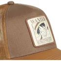 siltovka-zaoblena-hneda-snapback-wanted-dead-or-alive-wan2-monkey-d-luffy-one-piece-capslab