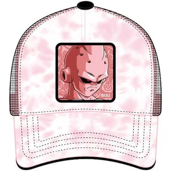 Rosa-weiße Trucker-Kappe Kid Buu KID3 Dragon Ball von Capslab