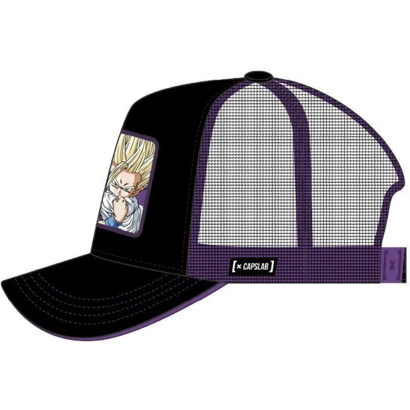 siltovka-zaoblena-cierna-snapback-super-saiyan-2-goh1-son-gohan-dragon-ball-capslab