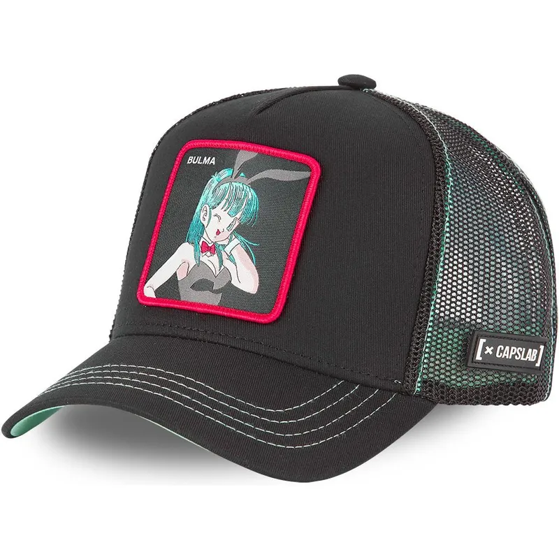 schwarze-trucker-cap-bulma-db3-bul1-dragon-ball-von-capslab