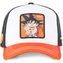 trucker-cap-weiss-schwarz-und-orange-son-goku-kind-db3-gok2-dragon-ball-von-capslab