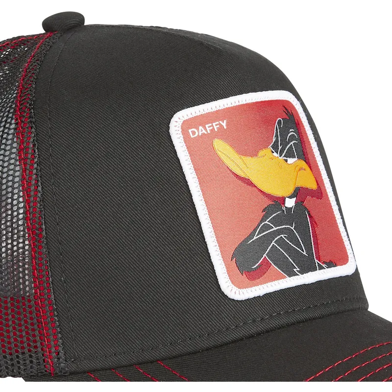 schwarze-trucker-cap-daffy-duck-da1-looney-tunes-von-capslab