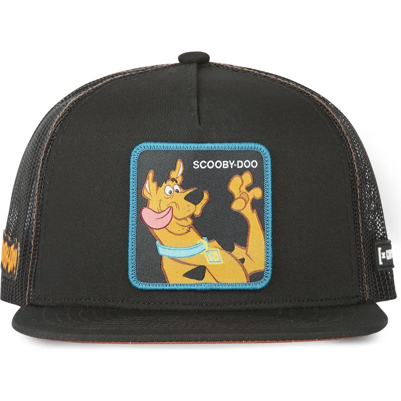 schwarze-flache-trucker-kappe-scooby-doo-sbd7-scooby-doo-von-capslab
