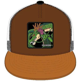 Capslab Shenron SHE5 Dragon Ball Brown Flat Brim Trucker Hat
