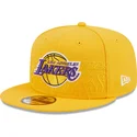 gelbe-snapback-kappe-9fifty-draft-edition-2023-der-los-angeles-lakers-nba-von-new-era