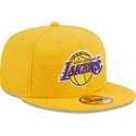 gelbe-snapback-kappe-9fifty-draft-edition-2023-der-los-angeles-lakers-nba-von-new-era