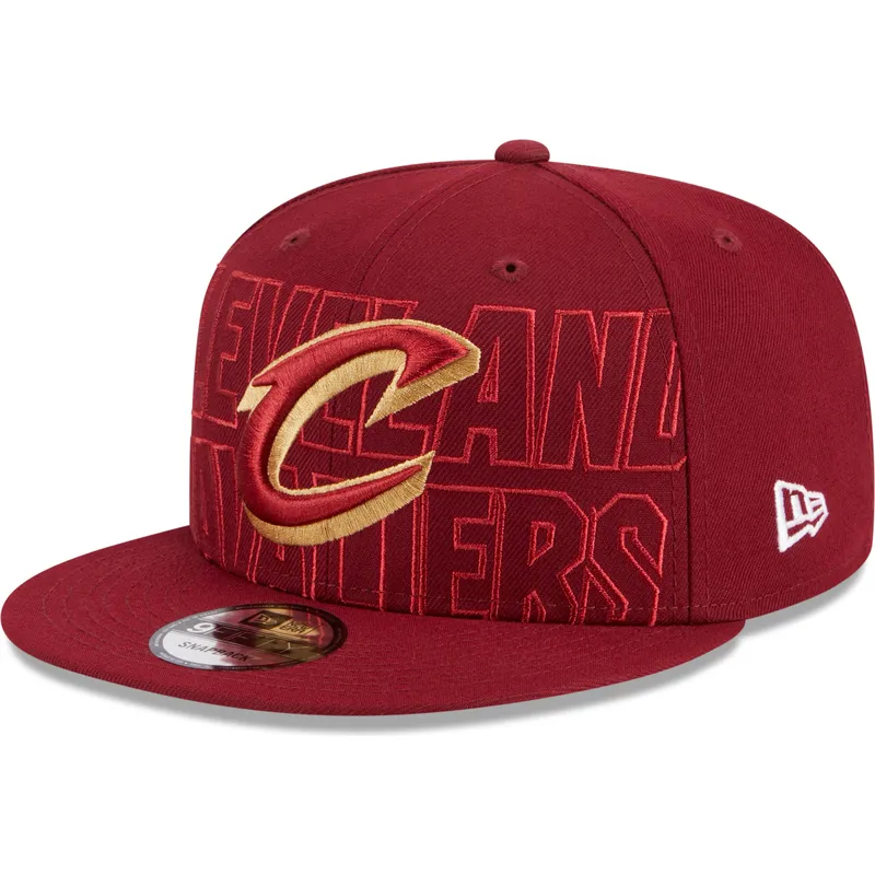 siltovka-rovna-cervena-snapback-9fifty-draft-edition-2023-cleveland-cavaliers-nba-new-era