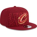 siltovka-rovna-cervena-snapback-9fifty-draft-edition-2023-cleveland-cavaliers-nba-new-era