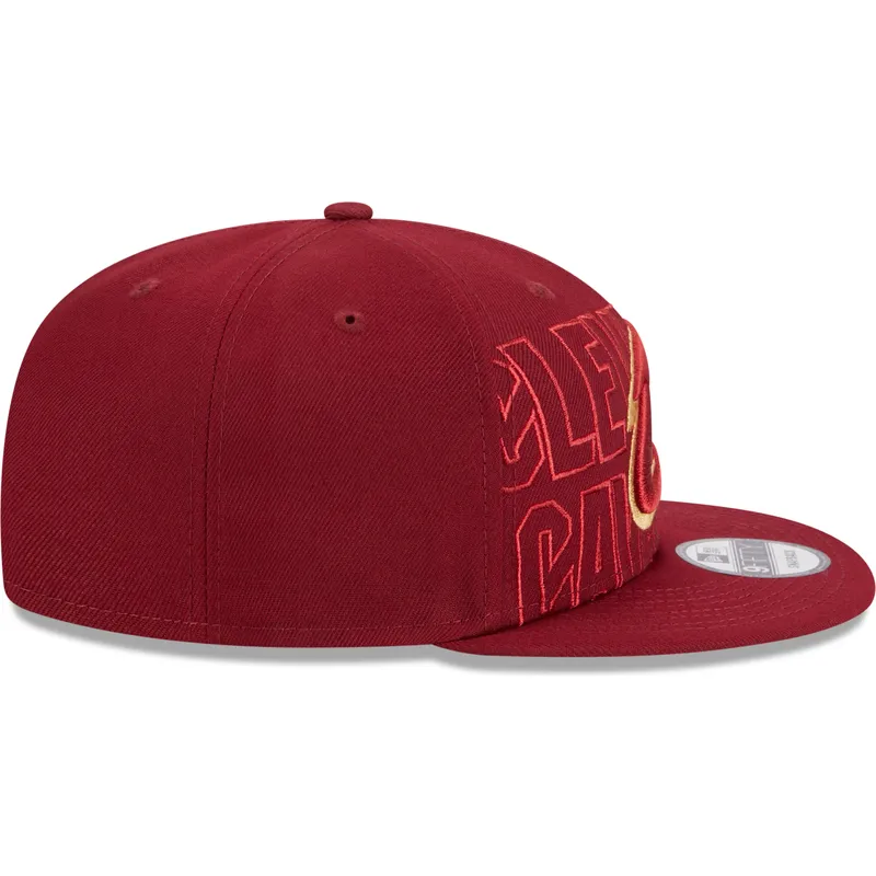 siltovka-rovna-cervena-snapback-9fifty-draft-edition-2023-cleveland-cavaliers-nba-new-era