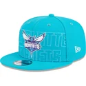 siltovka-rovna-modra-snapback-9fifty-draft-edition-2023-charlotte-hornets-nba-new-era
