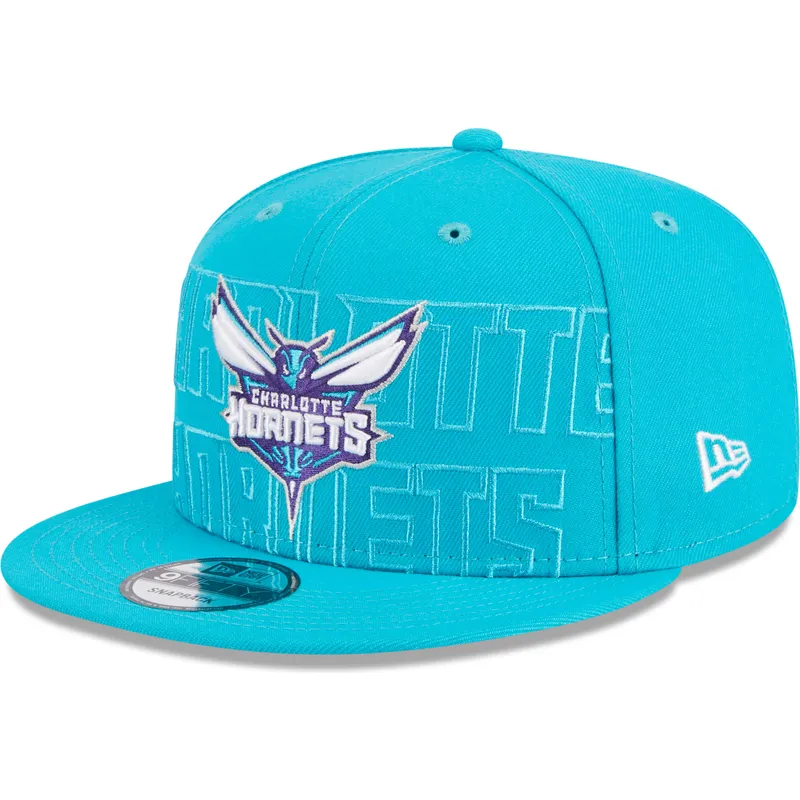 siltovka-rovna-modra-snapback-9fifty-draft-edition-2023-charlotte-hornets-nba-new-era