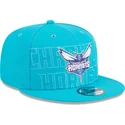 siltovka-rovna-modra-snapback-9fifty-draft-edition-2023-charlotte-hornets-nba-new-era