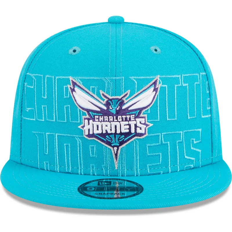 siltovka-rovna-modra-snapback-9fifty-draft-edition-2023-charlotte-hornets-nba-new-era