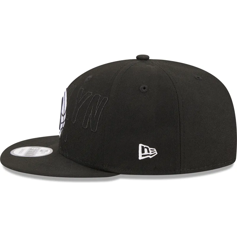 cap-rovna-black-snapback-9fifty-draft-edition-2023-brooklyn-nets-nba-new-era