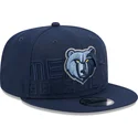 siltovka-rovna-tmavomodra-snapback-9fifty-draft-edition-2023-memphis-grizzlies-nba-new-era