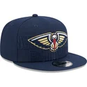siltovka-rovna-tmavomodra-snapback-9fifty-draft-edition-2023-new-orleans-pelicans-nba-new-era