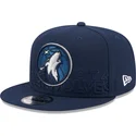 marineblaue-snapback-kappe-9fifty-draft-edition-2023-der-minnesota-timberwolves-nba-von-new-era