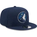 marineblaue-snapback-kappe-9fifty-draft-edition-2023-der-minnesota-timberwolves-nba-von-new-era