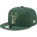 grune-snapback-kappe-9fifty-draft-edition-2023-der-milwaukee-bucks-nba-von-new-era