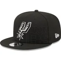 schwarze-snapback-kappe-9fifty-draft-edition-2023-der-san-antonio-spurs-nba-von-new-era